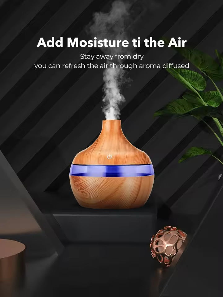 Humidificador eléctrico y difusor de aire aromático.