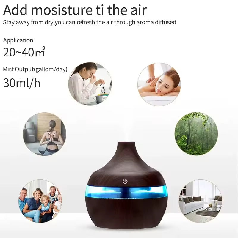 Humidificador eléctrico y difusor de aire aromático.