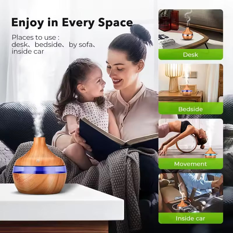 Humidificador eléctrico y difusor de aire aromático.